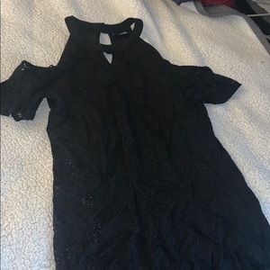 Black Lace Off the Shoulder dress